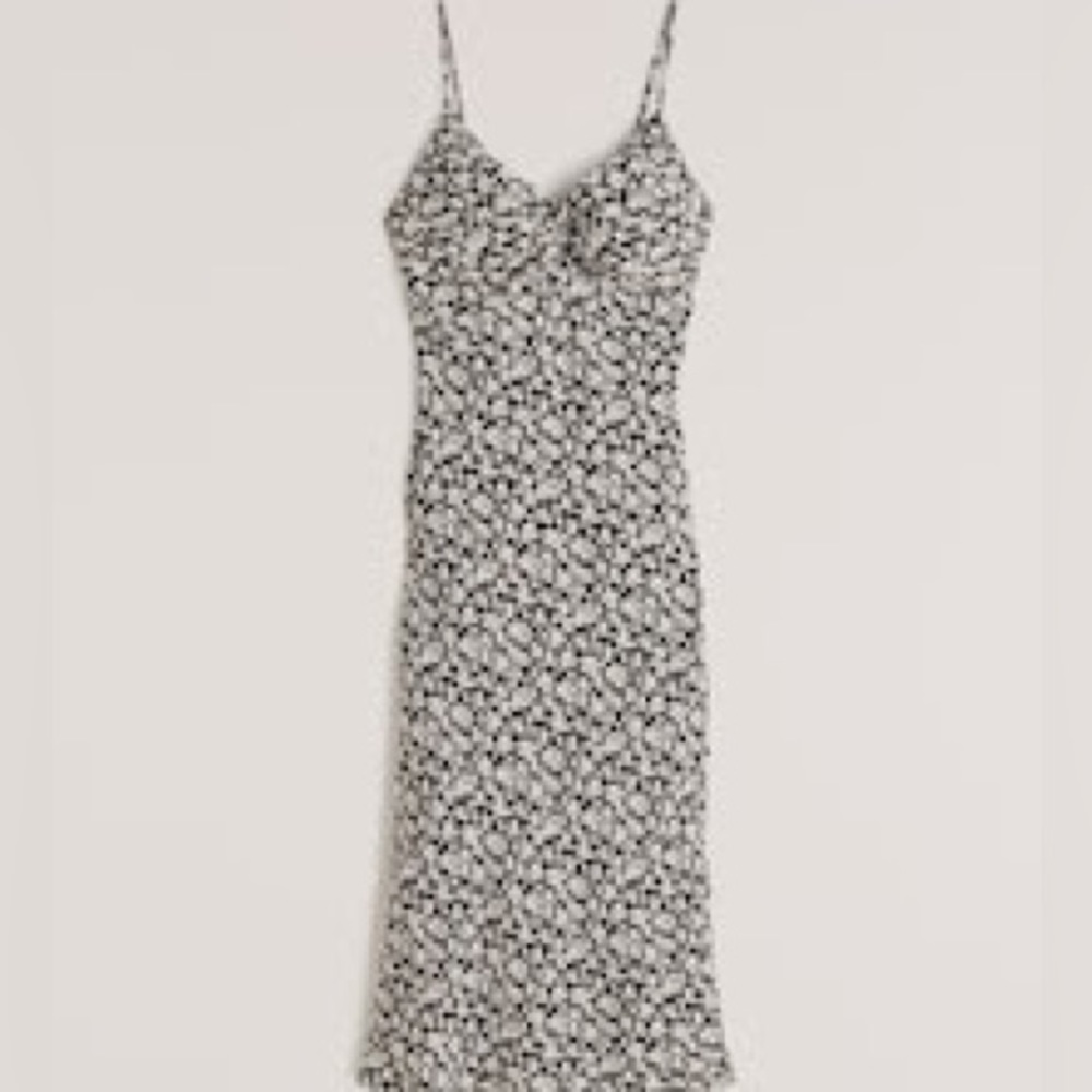 Abercrombie Women's Knot-Front Slip Midi Dress